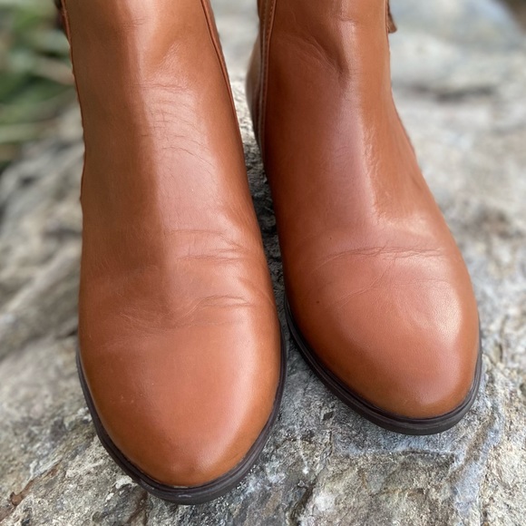 RALPH LAUREN Leather Ankle Boots in Saddle Tan - Picture 9 of 16